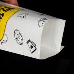 Golden Custom Food Takeaway Delivery Kraft Paper Bags with Customized Size