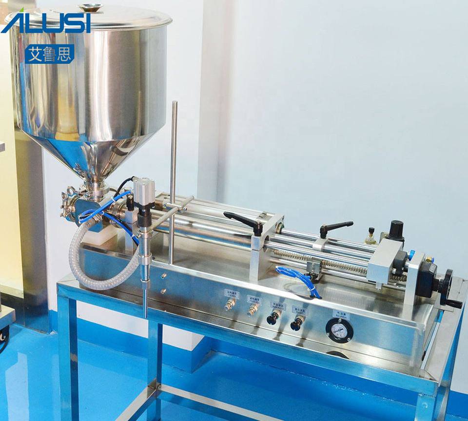SS304 Liquid And Paste Filling Machine 50-500ml Horizontal Pneumatic Piston Filler