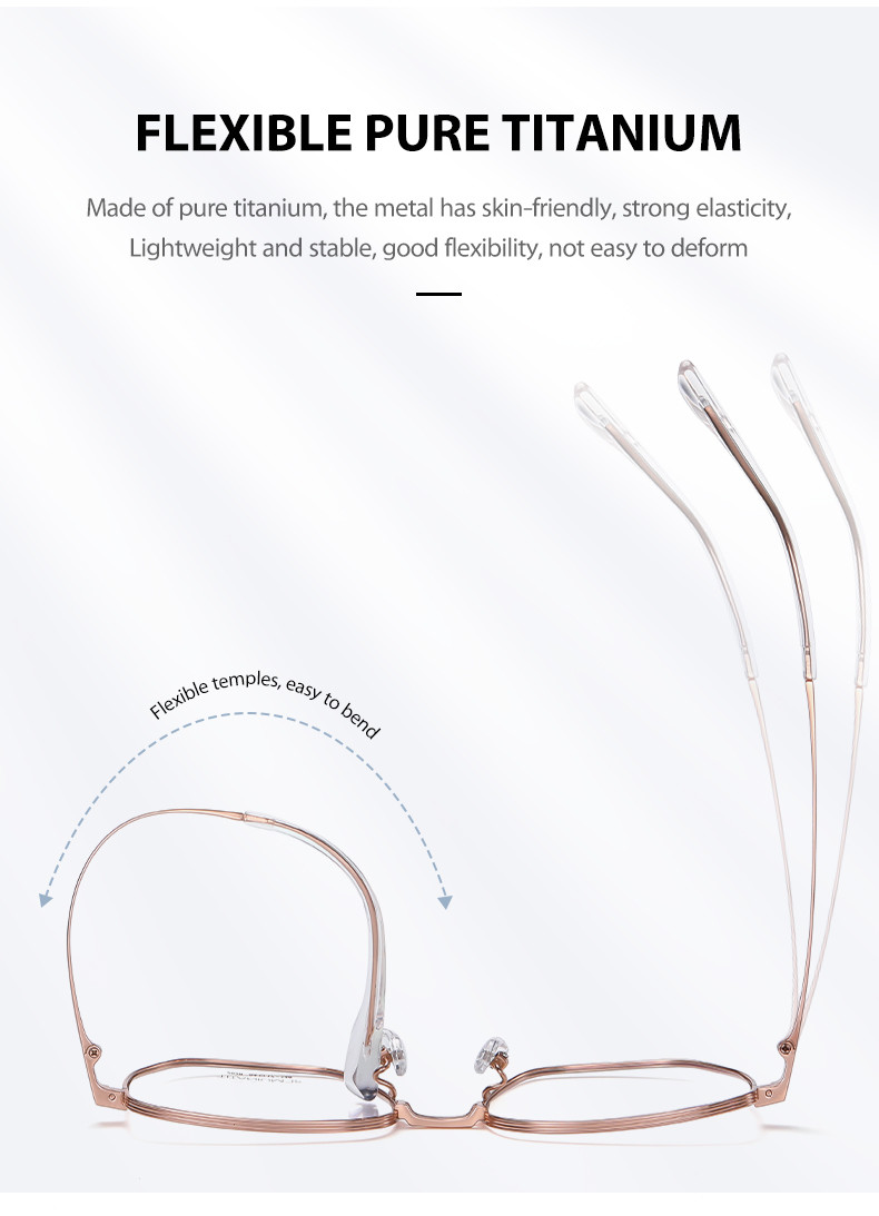 OEM Titanium Frame Glasses , CE Prescription Eyeglass Frames