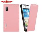 Genuine LG E612 Optimus L5 Flip Leather Cases 100% Real Leather Good Quality