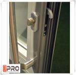 Large Size Heavy Duty Aluminium Hinged Doors / Frosted Tempered Glass Door GLASS