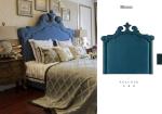 modern America style fabric peacock bed