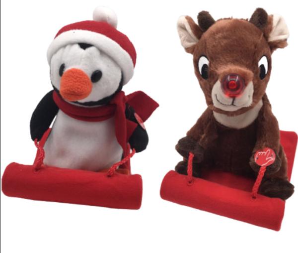 Christmas 0.23M 9.06in Reindeer Stuffed Animal Cute Penguin Stuffed Animal Ski