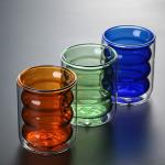 6oz Hot Selling High Borosilicate Handle Heat Resistant Double Wall Clear Coffee