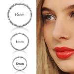 New Arrival Surgical Steel 0.8mm Cartilage Piercing Stud Thin Small Nose Ring