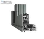 Champagne / Light Bronze Aluminum Window Extrusion Profiles for Milling Drilling