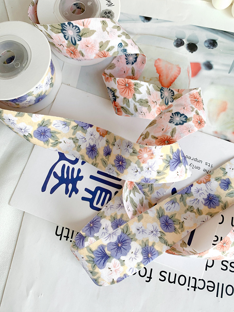 Bow Personalised Printed Ribbon 40mm Floral Printed Ribbon