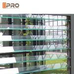 Aluminum Glass Louvre Windows , Energy Efficient Breezway Louver Windows