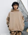 360gsm Plain White Pullover Sweatshirts 100% Cotton Oversized Blank Hoodies