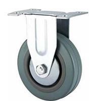 Wholesale light duty 4&quot; rigid grey rubber caster, 2.5 inch, 3 inch grey rubber castor, 4&quot; PVC caster, rubber fixed caster from china suppliers