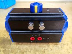 Wholesale Double action DA83 black body with dark blue caps pneumatic actuator from china suppliers