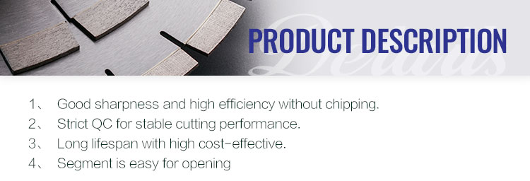 Hot Pressed Technology Long-Life Marble Segment for Cutting Stone