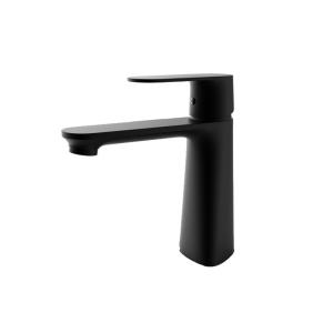 Wholesale Black Basin Mixer Faucet Restroom Countertop Sink Faucet Brass from china suppliers