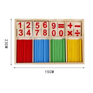 Wholesale Number Digital 23cm Wooden Math Toy Montessori Counting Blocks Non Toxic from china suppliers