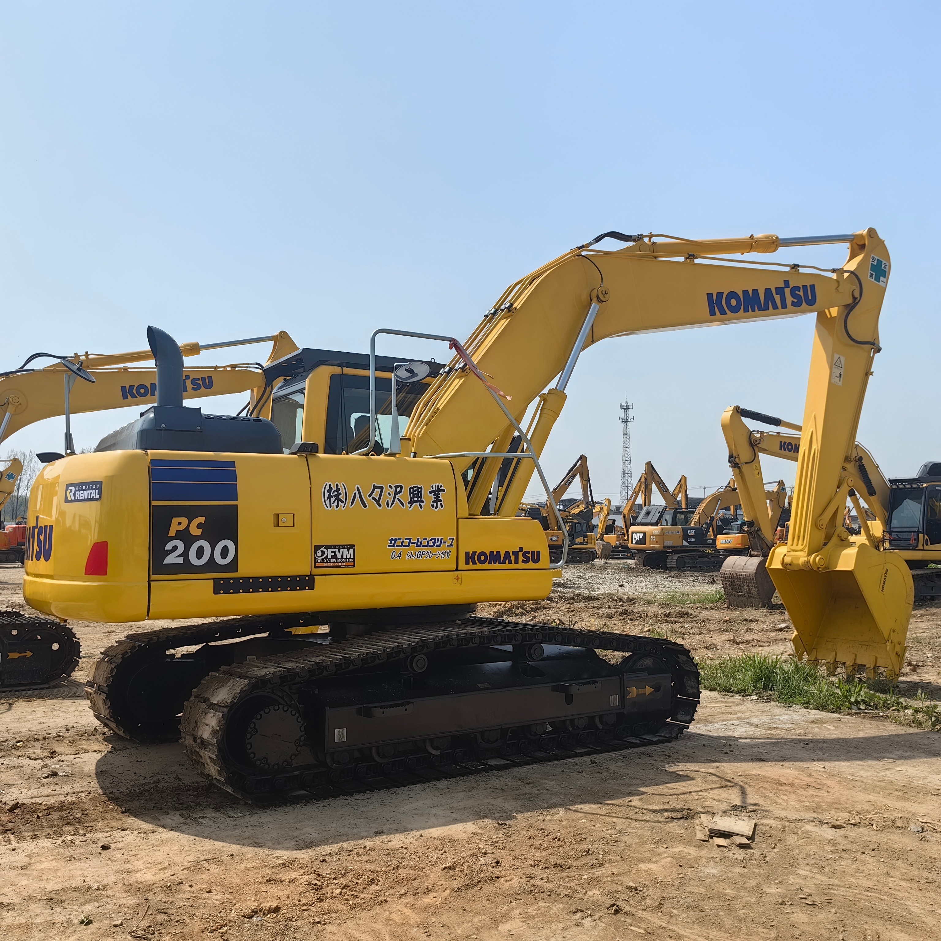 20Ton Used Komatsu PC200 Excavator Municipal Engineering Heavy Equipment Digger