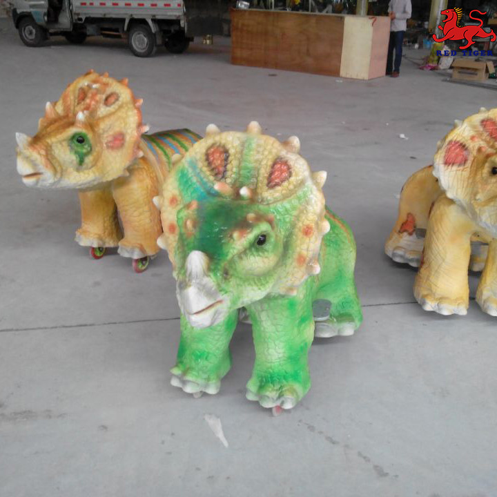 Professional Animatronic Dinosaur Ride Windproof / Waterproof