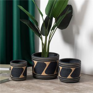 Wholesale indoor outdoor decoration cylinder matte succulent bonsai pots hotel desktop decor ceramic flower pots for gardening from china suppliers