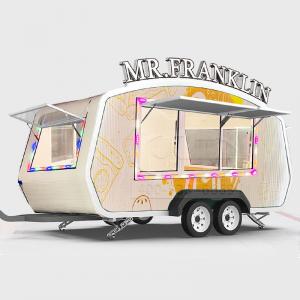 Wholesale FRP Mobile Kitchen Trailer Food Cart Trailer Mobile Catering Trailer from china suppliers