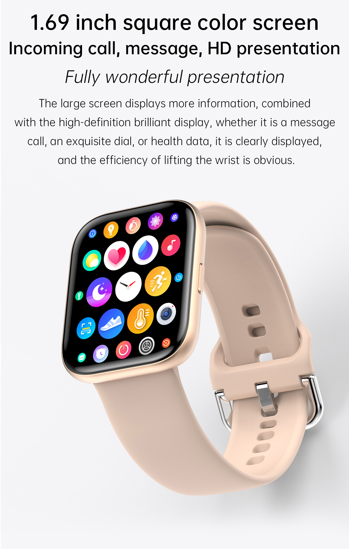 1.3inch 240*280 Remote Control Smartwatch Heart Rate Photography