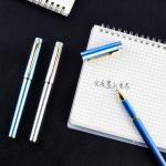 Office Business Metallic Gel Pen Smooth Writing Neutral Pen Custom Logo