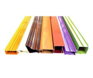 Wholesale 6063 Colorful Powder Coated Aluminium Extrusions Fabricated Profiles Customize from china suppliers