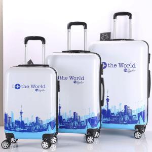 Wholesale 4 Spinner Wheels 210D Polyester Print Luggage Sets from china suppliers
