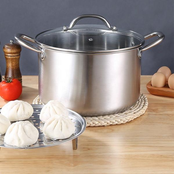 Wholesale Top Seller Kitchen Cooking Steamer Pot Induction Stainless Steel 410