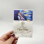 Plastic Vinyl PVC Adhesive Wine Bottle Labels Waterproof Custom Printed Logo