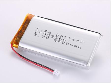 LP953566 3.7V 2700MAH li ion battery manufacturers Top- Lithium Polymer