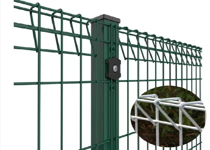 Triangle Bending Fence Panel Low Carbon Steel Custom Heights School Garden Guard