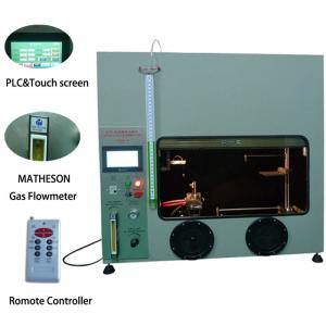 China 50W 500W Mitsubishi PLC Plastic Vertical Horizontal Flammability Tester UL94 Fire Chamber on sale