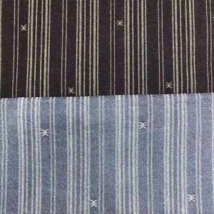 Wholesale Yarn Dyed Print Striped Denim Cotton Fabric For Jeans Indigo Blue from china suppliers