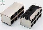 Gold Plating 1u" 2x4 Ports Rj45 Multiple Port Connectors MJ5988-B024-RF4