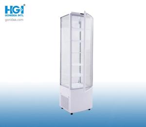 Wholesale 288L Vertical Display Curved Glass Showcase Temperature Control from china suppliers