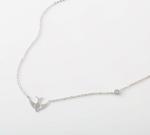 Fashion Jewelry Stainless Steel Bird Shaped Women Necklace Silver color Chain