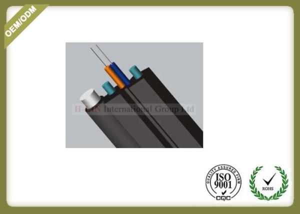 Outdoor Fiber Optic Cable FTTH Drop Cable 5.0*2.0mm G657A FRP strength member