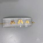 Wedding 14k Gold Stainless Steel Necklace With Butterfly Pendant