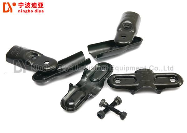 Corrosion Resistance Lean Tube Connector / Black Metal Pipe Connectors 2.5mm