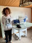 NEW single head embroidery machine prices with 15 colors for bigger embroidery