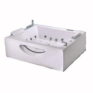 Wholesale Rectangular Massage Bubble Jet Adult Jacuzzi Corner Whirlpool Tub / Two Person Whirlpool Bathtub from china suppliers
