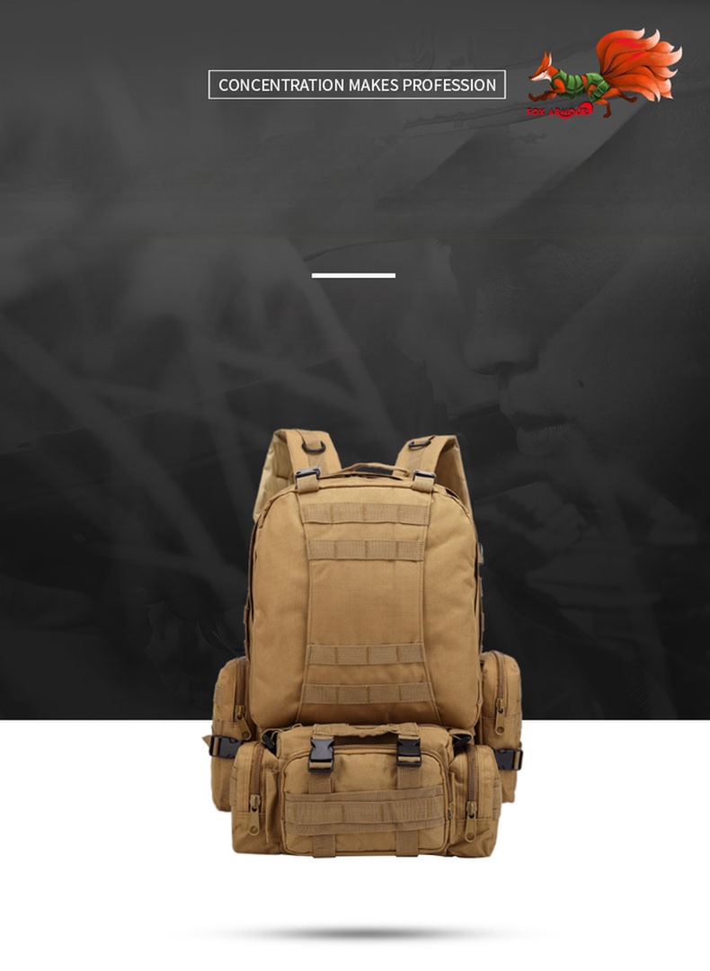 Multifunctional Big Capacity Backpack in 900D Oxford Cloth for Camping and Hiking