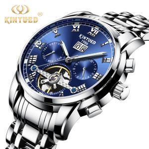 Wholesale Wind Up Waterproof Mechanical Watch Elegant Appearance Blue Dial from china suppliers