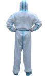 White Anti Virus Sterile Disposable Protective Coverall for Food Processing