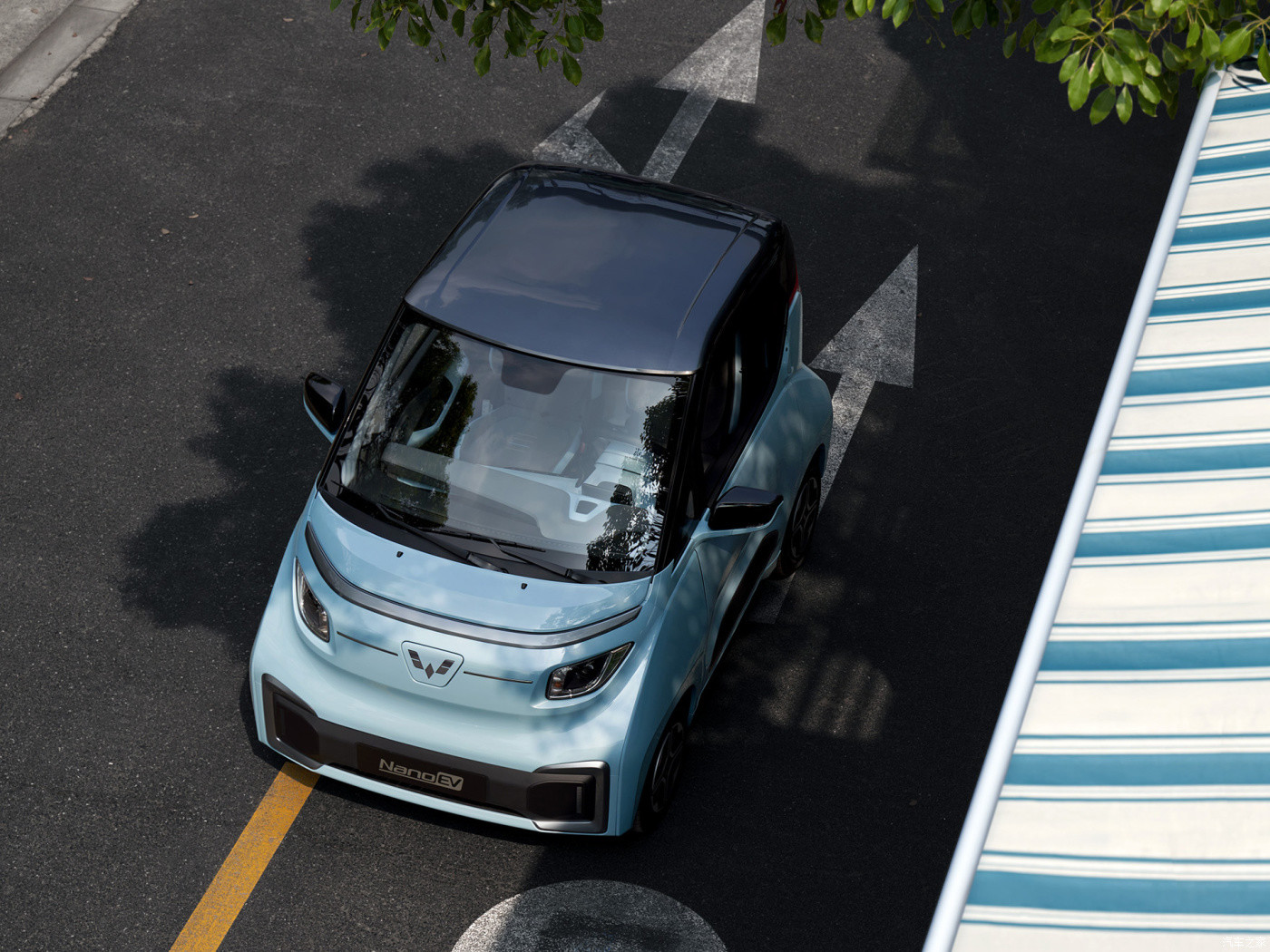 Pure Electric Wuling HongGuang Mini EV EV-854 100km/H 2 Seater