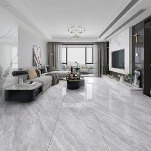 Wholesale Gray Marble Polished Porcelain Tile High Glossy for Interior Living Room Kitchen from china suppliers