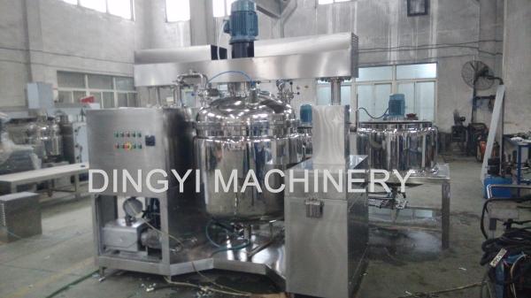 Hair Conditioner Vacuum Emulsifying Mixer Steam Heating SS316L Water Ring Type