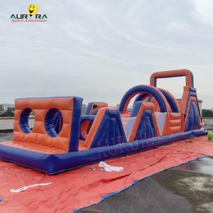 Wholesale 0.55mm PVC Outdoor Blow Up Obstacle Course Bounce House Non Toxic Bold Colors from china suppliers