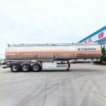 TITAN Large Capacity Aluminum Oil Diesel Fuel Tanker Trailer 3 Axle 4 Compartmen