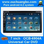 Ouchuangbo 7 inch android 4.2 Universal Car DVD stereo head unit radio support