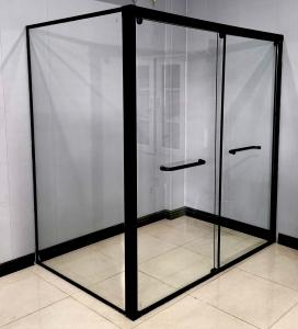 Wholesale 1.0mm Thickness Double Sliding Door With Angle Return Aluminium Shower Profiles from china suppliers